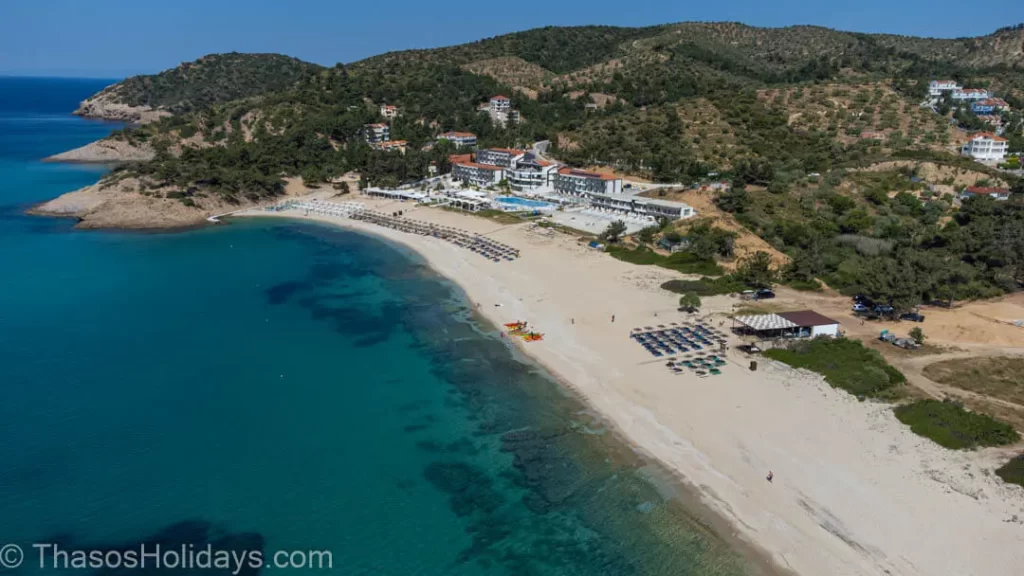 Tripiti Beach Thassos photo home to one of the Best Restaurants in Thassos with a View