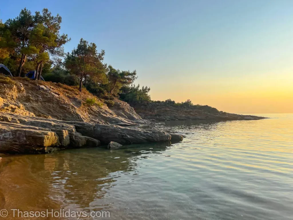 How did Salonikios Beach take its name