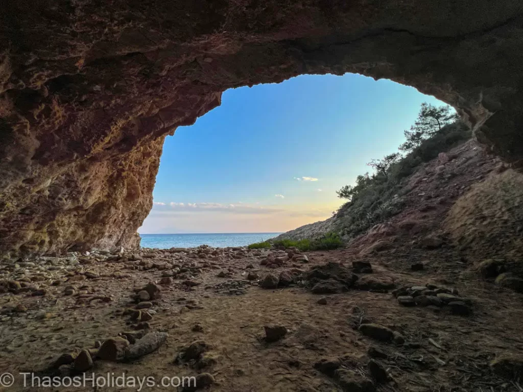 limenaria hidden cove What is the cave like at Limenaria hidden cove