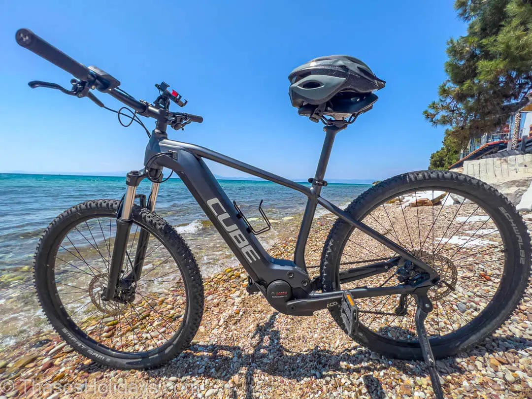 male large frame CUBE 2022 HYBRID PERFORMANCE 500 rent ebike in Thassos