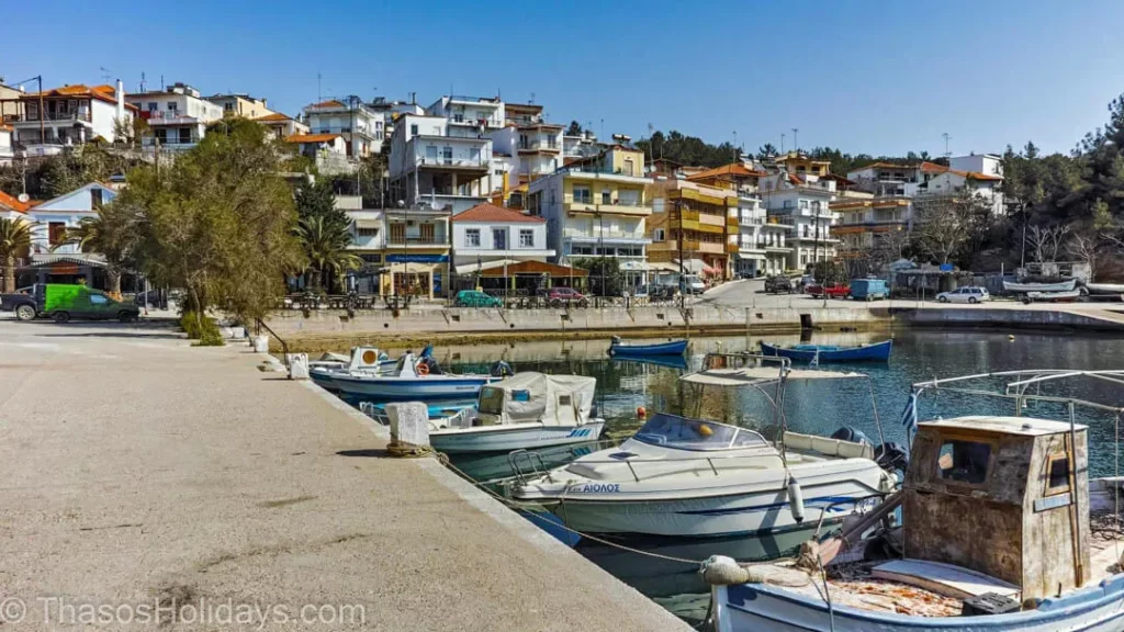 The fishing port in Limenaria Thassos