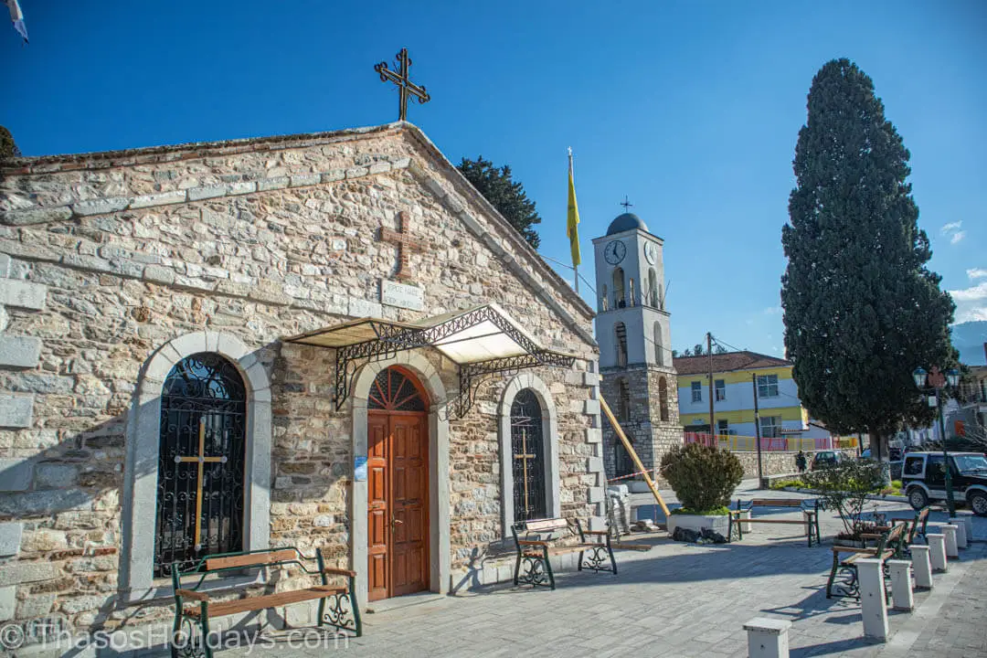 Greek Wedding Traditions in Thassos St Nikolaos Church in the hear of Limenas Thassos