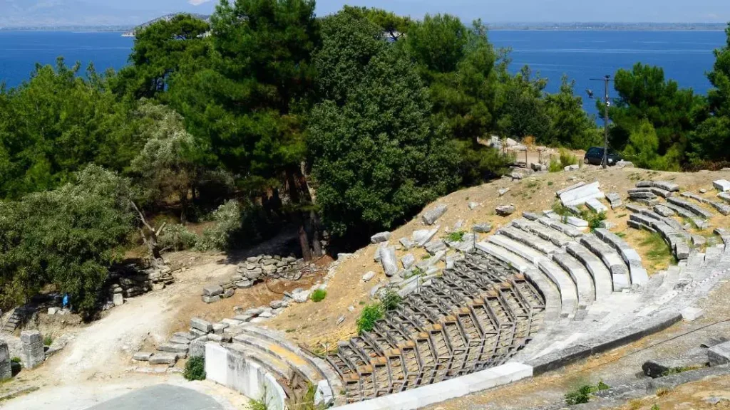 Ancient Theatre of Thassos in north thassos
