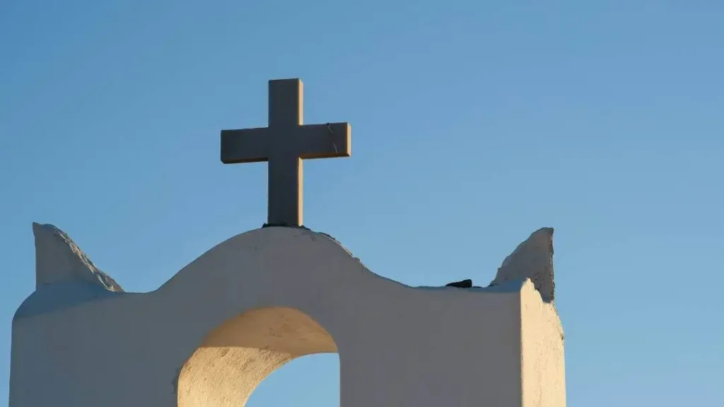 cross on top of church