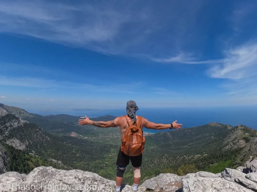 hiking in thassos
